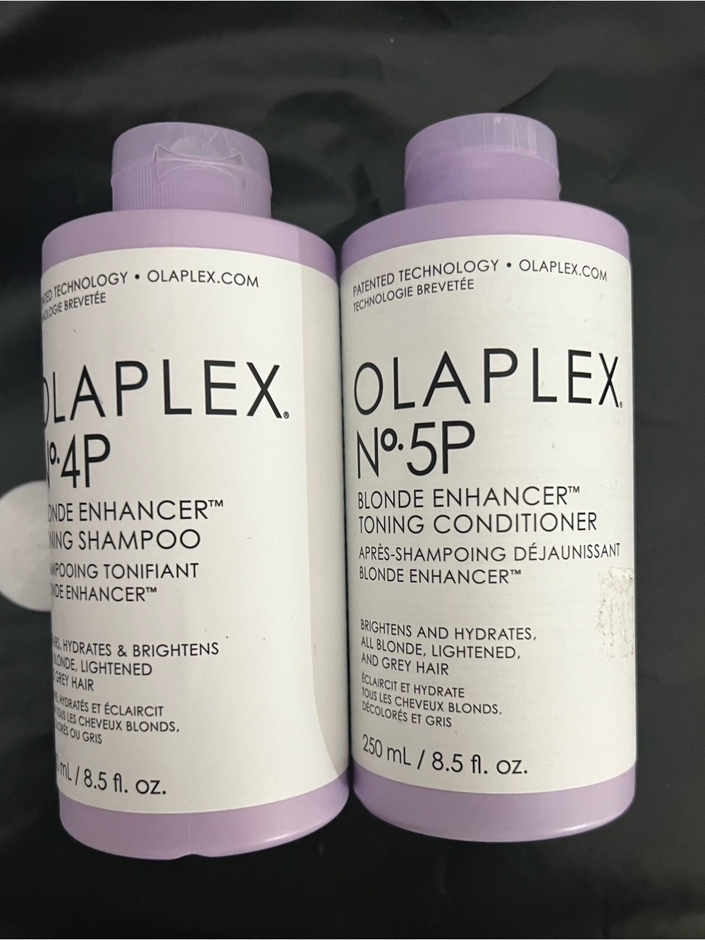 OLAPLEX No.4P & No.5P Blonde Enhancer Toning Duo - Lavender Caps